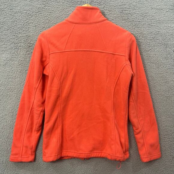 Columbia Jacket Womens S Orange Full Zip Long Sleeve Fleece Jacket Warm Soft - Picture 2 of 10